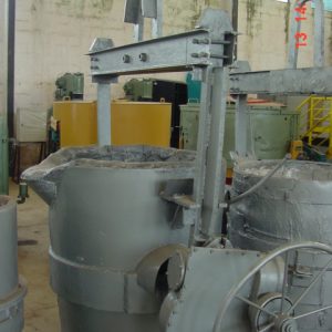 3940 Panela de vazamento Gazzola  c/ redutor mod. 35/2000 – diam. 680 x diam. 710 x 1070h