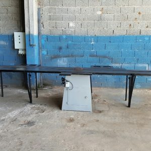 4294  Serra circular Acerbi, mesa  6 metros, motor  5CV / 3.420 RPM