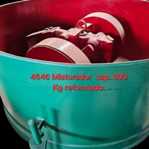 ZR4646  Misturador de areia novo REFORMADO marca JF Machine, com mós, capacidade 300kg.