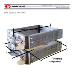 Caixa para Moldagem em areia tipo expansiva em Aluminio, novas e revisadas