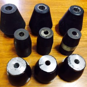 Sapatas para socador de areia diverso tamanhos